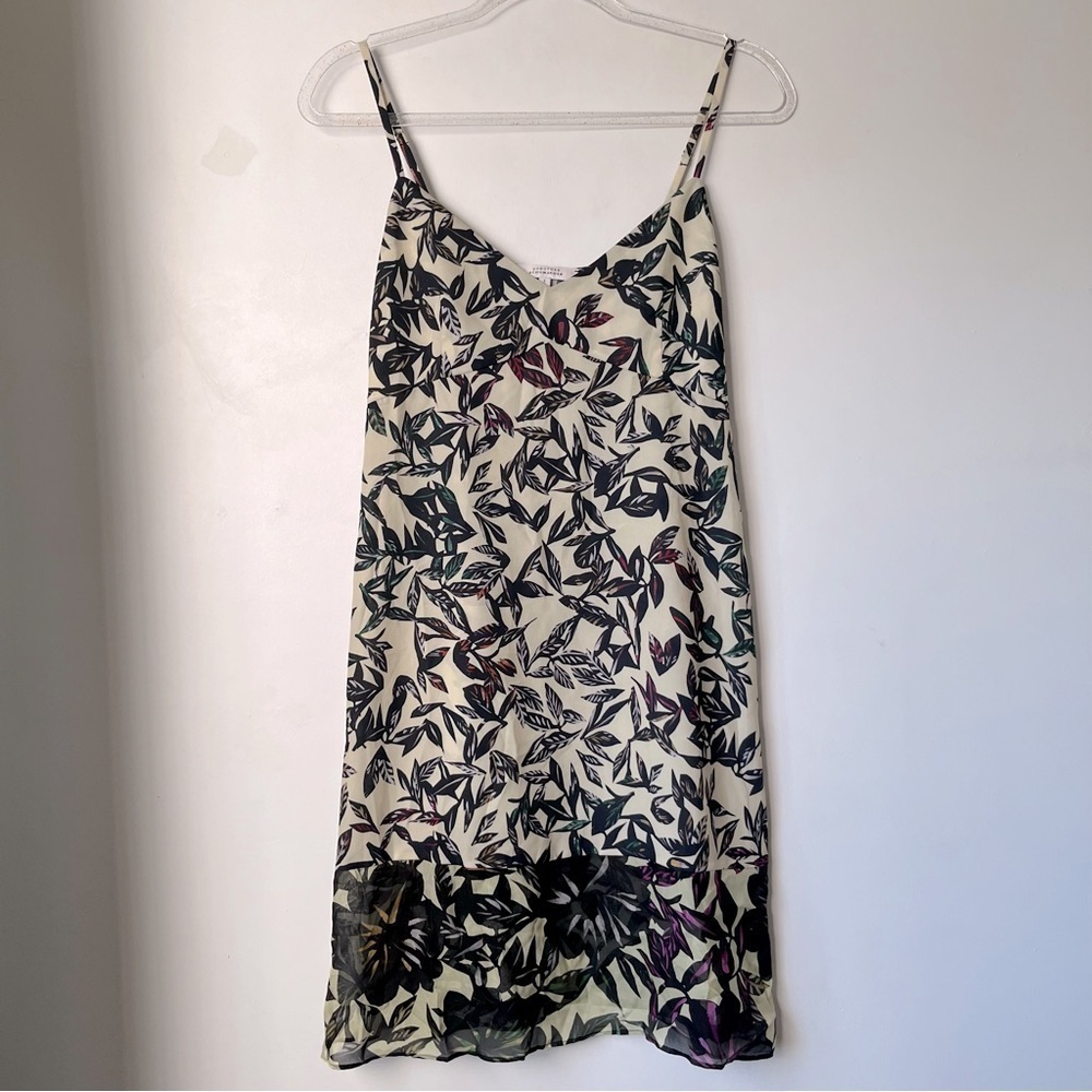 Dorothee Schumacher 100% Silk Yellow Floral Slip Dress 1 / XS